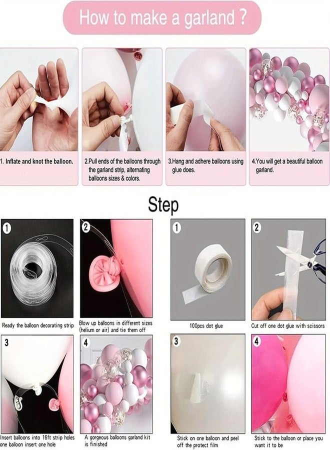 TOYXE Annaprashan Baby Rice Ceremony Decoration for Girls - 84 Piece Paper Banner Combo Pack - Image 5
